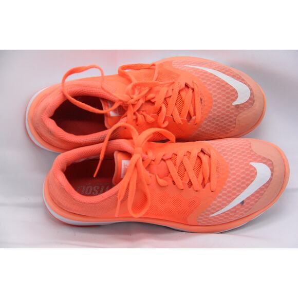 Nike Free 5.0 Running Shoes Womens Size 6 Orange Mesh Lightweight 807145-601 - Picture 8 of 11